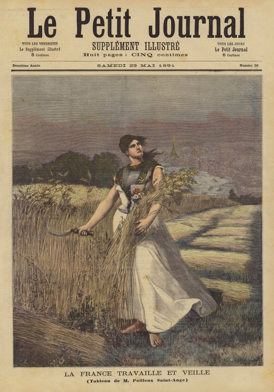 フランスは働き、監視し続ける 作： Georges Louis Poilleux Saint Ange