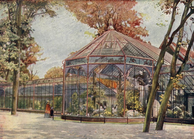鳥小屋、ベルリン動物園、ドイツ（カラーリソ） 作： ドイツ語学校