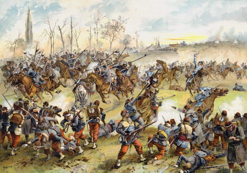 1871年1月19日の仏プロイセン戦争、聖クエンティンの戦い 作： ドイツ語学校