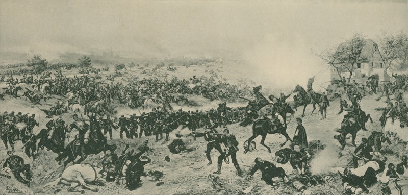 1870年8月6日の仏プロイセン戦争の価値のある戦い 作： ドイツ語学校