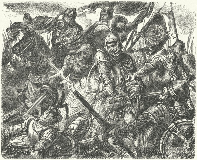 Morte de Pedro de Castela nas mãos de Henrique de Trastamara 作： ドイツ語学校