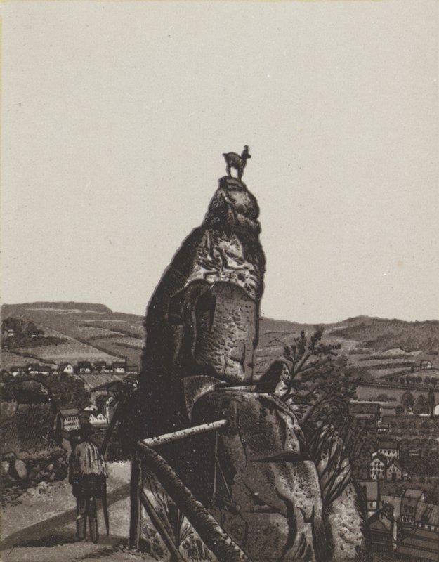 Hirschensprung (litho) 作： ドイツ語学校