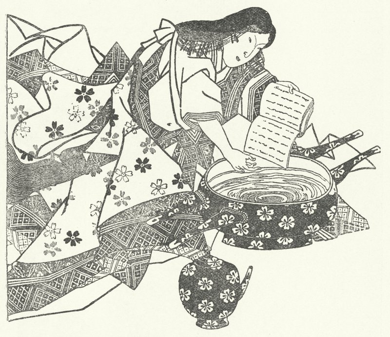 和歌の小野小町(彫刻) 作： ドイツ語学校