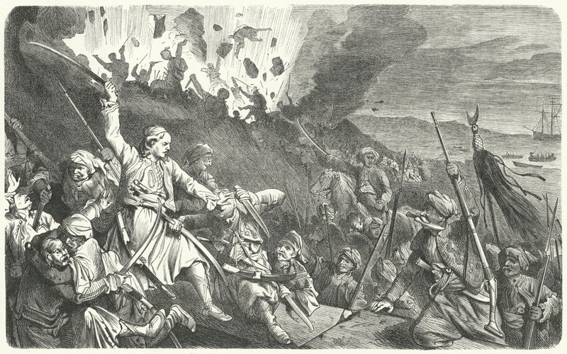 ミソロンギの陥落、ギリシャ独立戦争 作： ドイツ語学校