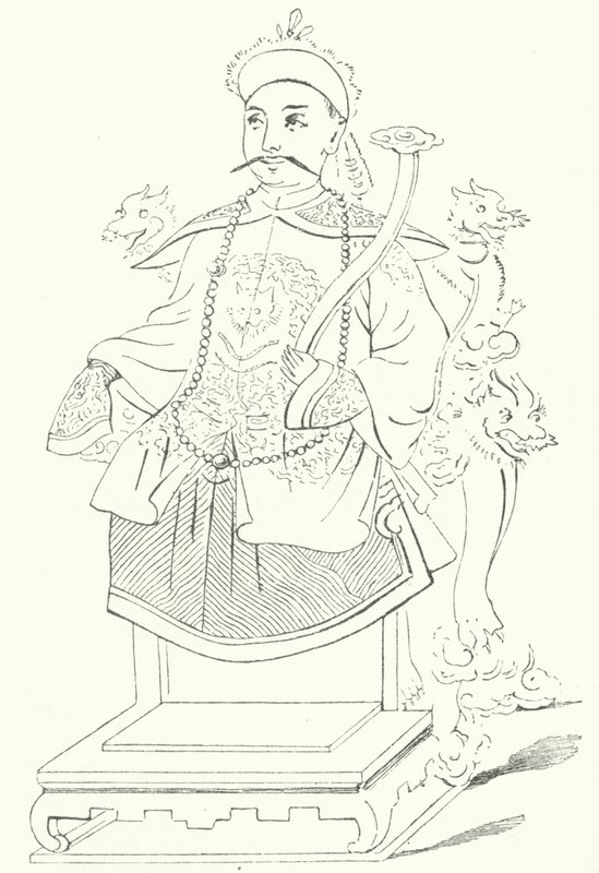 中国の仙鳳趾（せんぽうし）皇帝（彫刻作品 作： ドイツ語学校