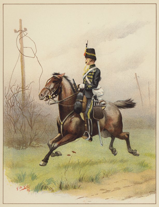 The 10th（Prince of Wales Own Royal）Hussars 作： ゴッドフリー・ダグラス・ジャイルズ