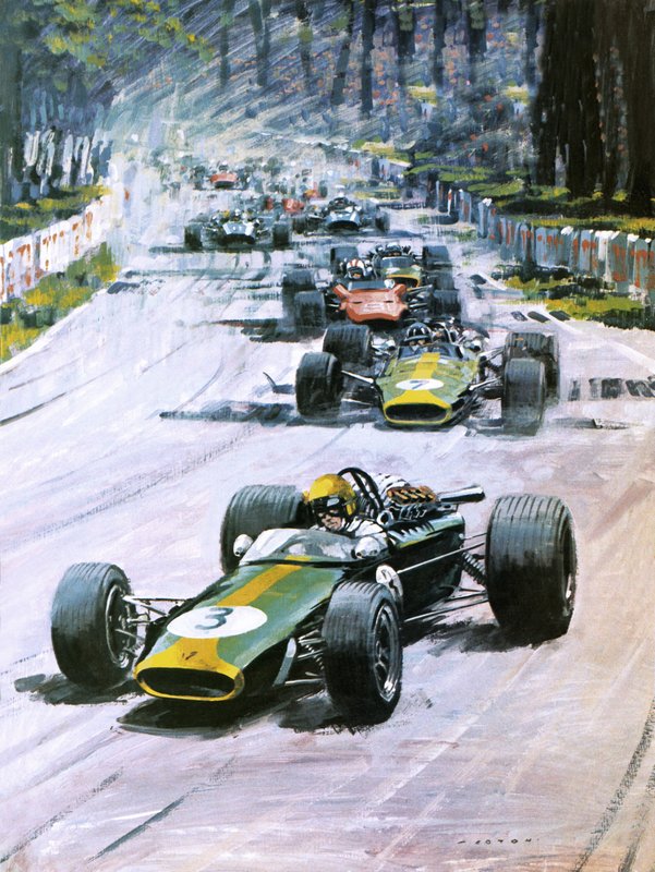 1967年フランスGP 作： グラハム・コトン