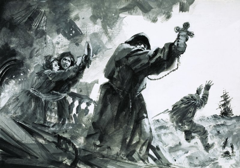 ポルトガルのキャラックでの戦闘 作： グラハム・コトン