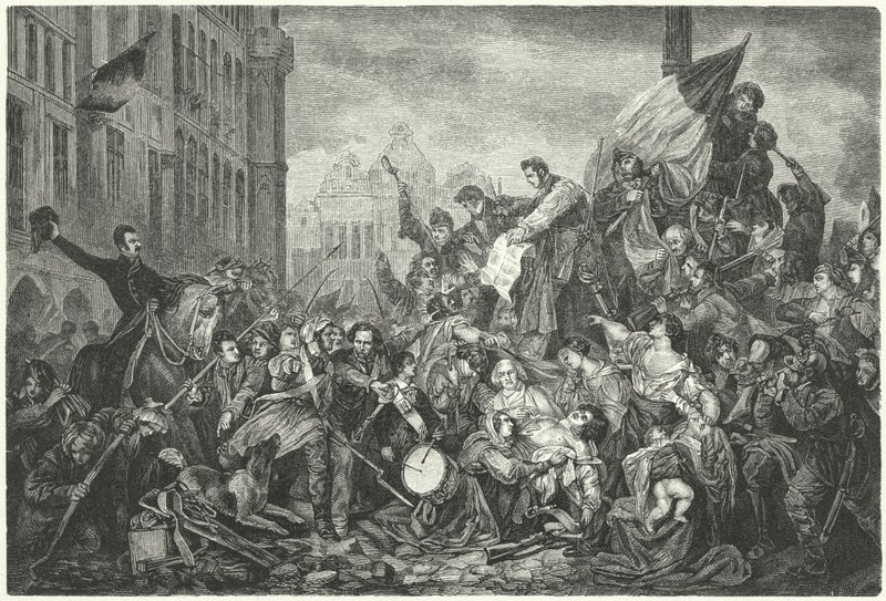 1830年のベルギー革命のエピソード 作： グスタフ・ワッパーズ
