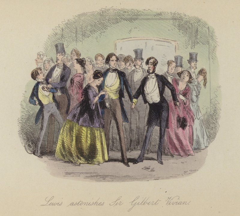 フランク・E・スメドレー著『Lewis Arundel or The Railroad of Life』の挿絵（彩色済み彫刻）。 作： ハブロナイトブラウンの後