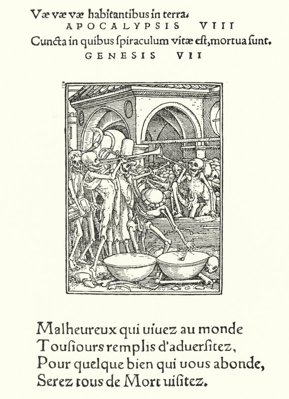 The Charnel House (the engraving) 作： ハンス（後）ホルバイン・ザ・ヤンガー