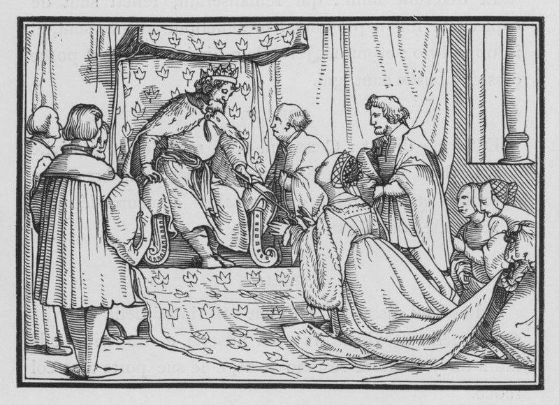 Esther is Crowned Queen、Esther II、17 作： ホルバイン・ザ・ヤンガー後のハンス