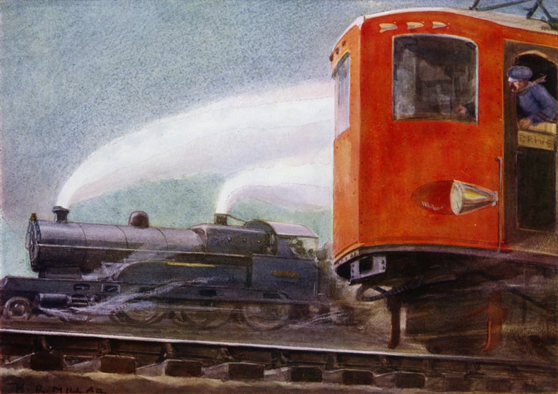 英国の鉄道の蒸気機関車と電気機関車 (カラー リソ) 作： ハロルド・ロバート・ミラー