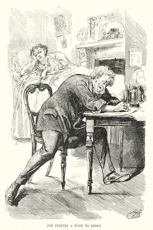 チャールズ・ディケンズの「Great Expectations」のイラスト（リトグラフ）。 作： ハリー・ファーニス