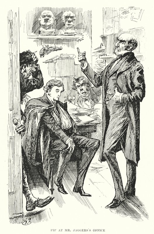 チャールズ・ディケンズの「Great Expectations」のイラスト（リトグラフ）。 作： ハリー・ファーニス
