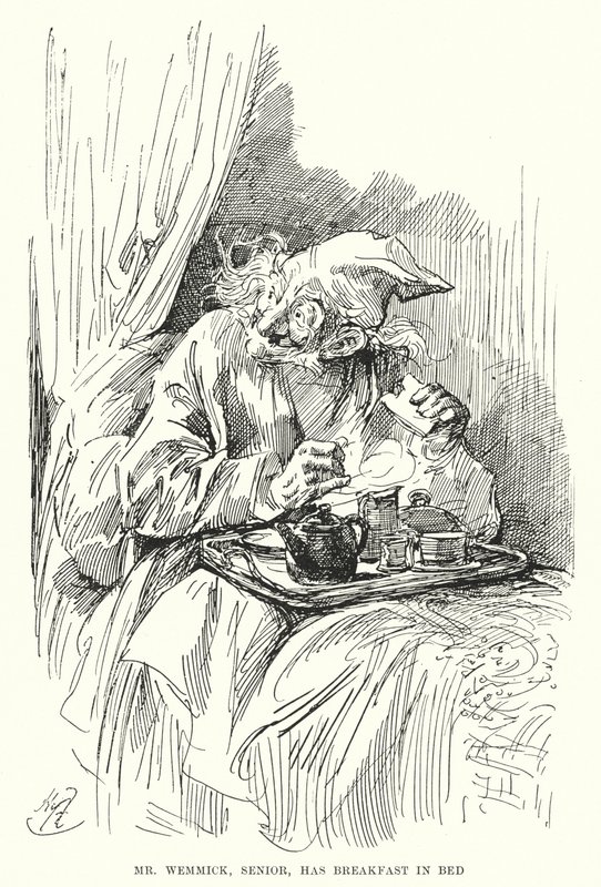 チャールズ・ディケンズの「Great Expectations」のイラスト（リトグラフ）。 作： ハリー・ファーニス