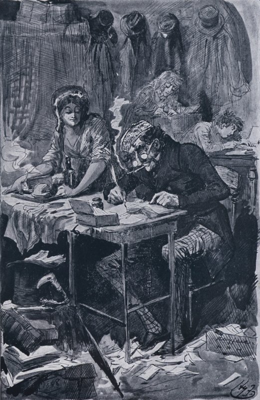 The Begging Letter Writer (litho) 作： ハリー・ファーニス