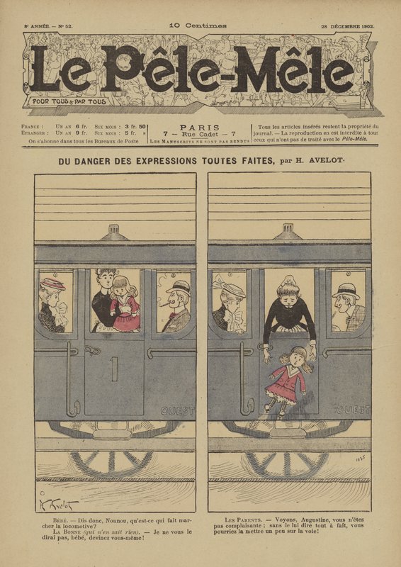 既製の表現の危険性。ルペレメレの挿絵、1902 作： アンリ・アヴェロット