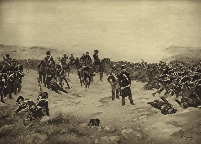 インカーマンの戦い、1854年（グラビア） 作： アンリ・ルイス・デュプレー