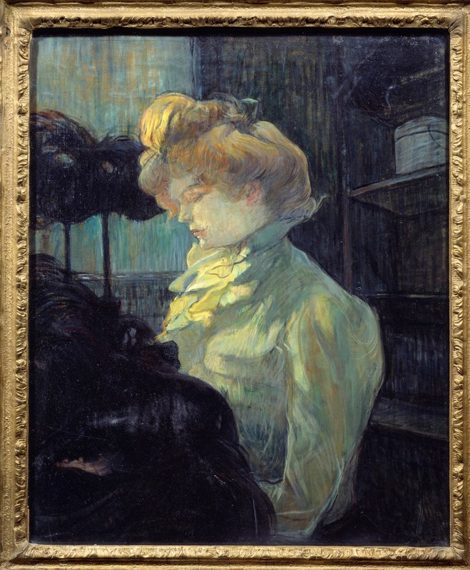 トゥールーズ＝ロートレック、【二人の女友だち】、希少な額装用画集より Henri_de_Toulouse_Lautrec_-