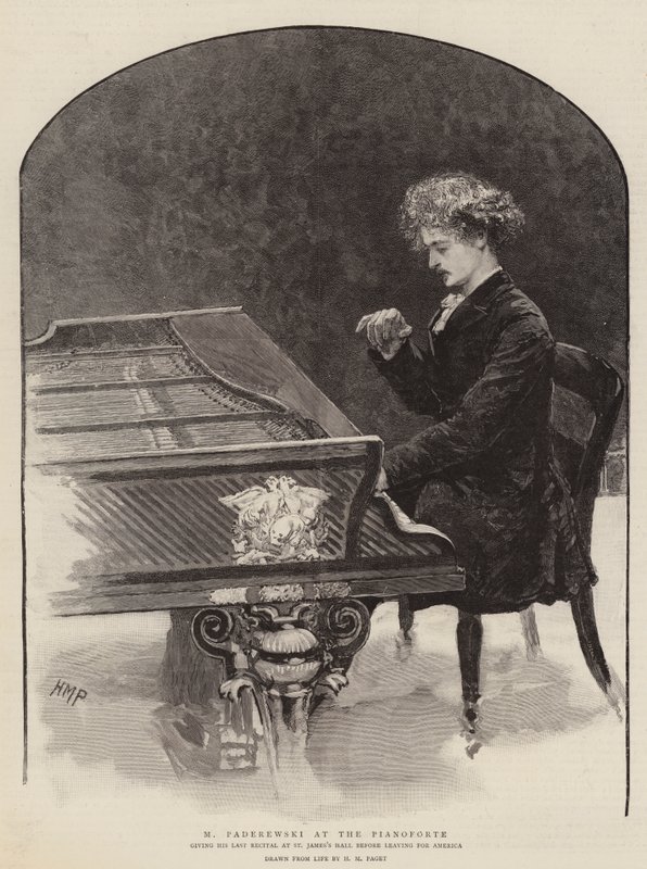 PianoforteでのM Paderewski 作： ヘンリー・マリオット・パジェット