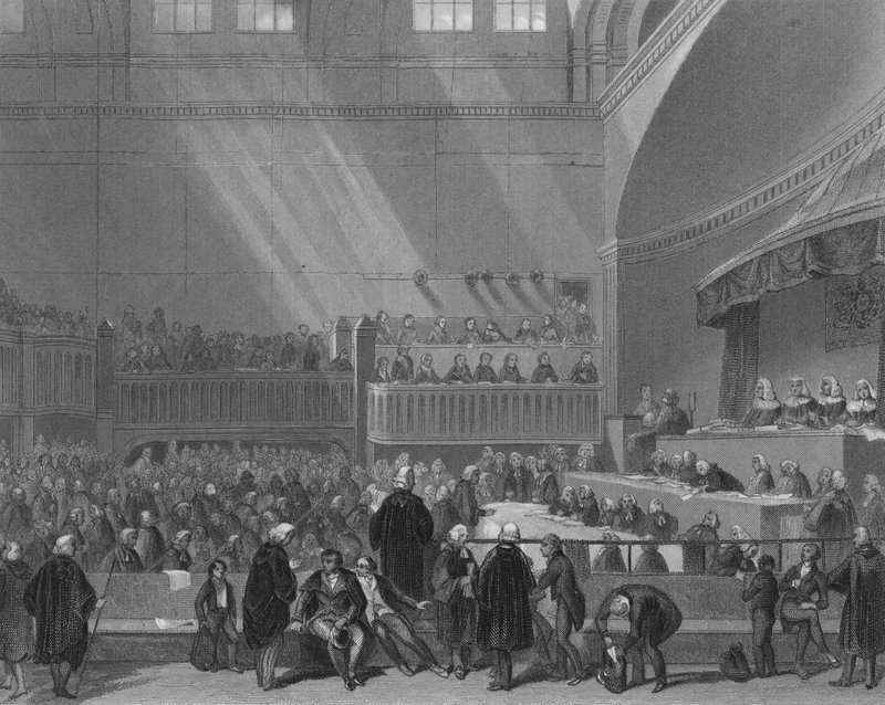 1844年のアイルランドの政治指導者、ダニエルオコネルの裁判 作： ウォーレン後のヘンリー