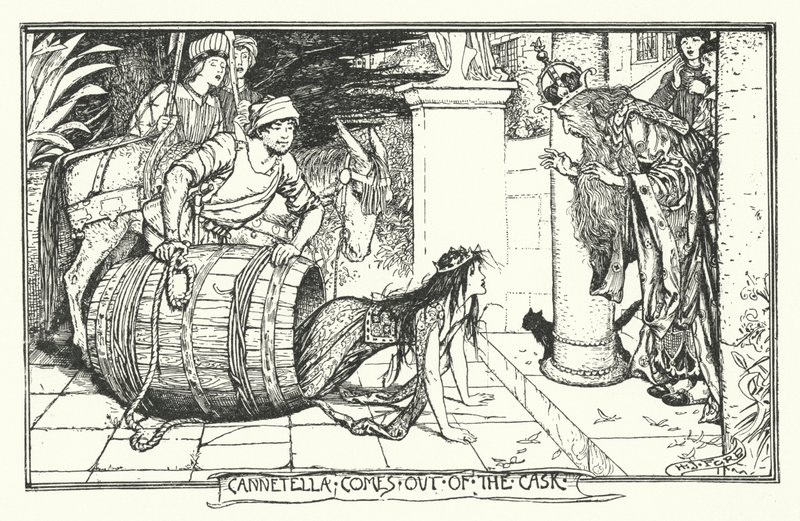 Cannetella Comes Out of the Cask (Engraving) 作： ヘンリージャスティスフォード
