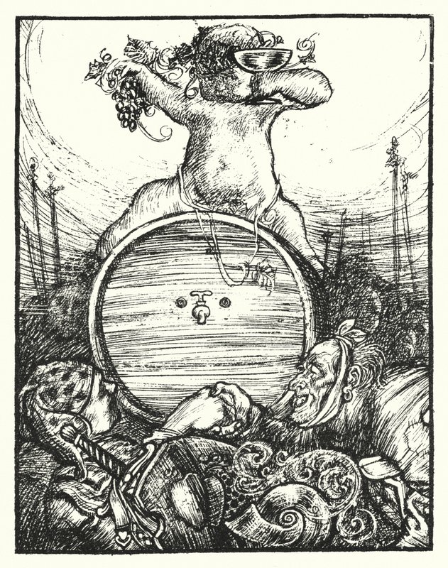 シェイクスピアの歌。"In thy vats our cares be drown