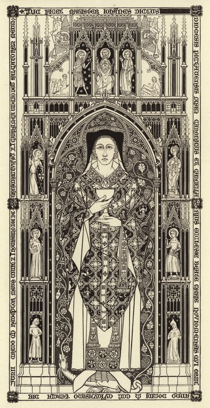 切込みスラブ、c 1350 作： ヘンリー・ショー
