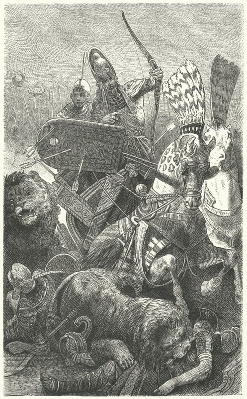 カデシュの戦いで紀元前1274年に大王をラムセス化 作： ハーマン・フォーゲル
