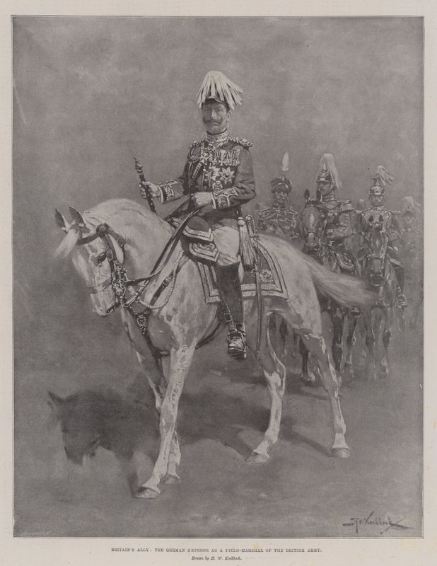 英国の同盟国、イギリス陸軍の元帥としてのドイツ皇帝 作： ヘルマナス・ウィレム・コッコエク
