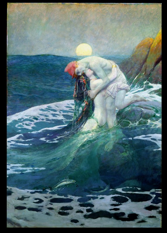 絵画　人魚 Howard_Pyle_-_The_Mermaid_-_(
