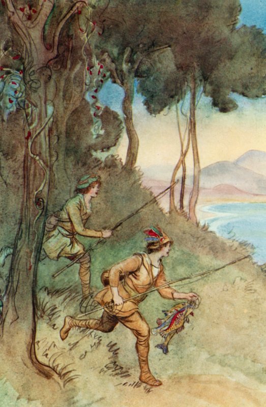 JM Barries The Admirable Crichtonのイラスト 作： ヒュー・トムソン