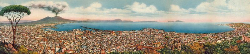 ナポリ / ナポリパノラマ・ジェネラル（カラー写真） 作： イタリアの写真家