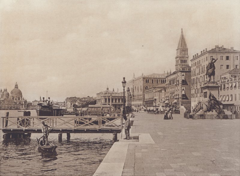 Riva Degli Schiavoni（モノクロ写真 作： イタリアの写真家