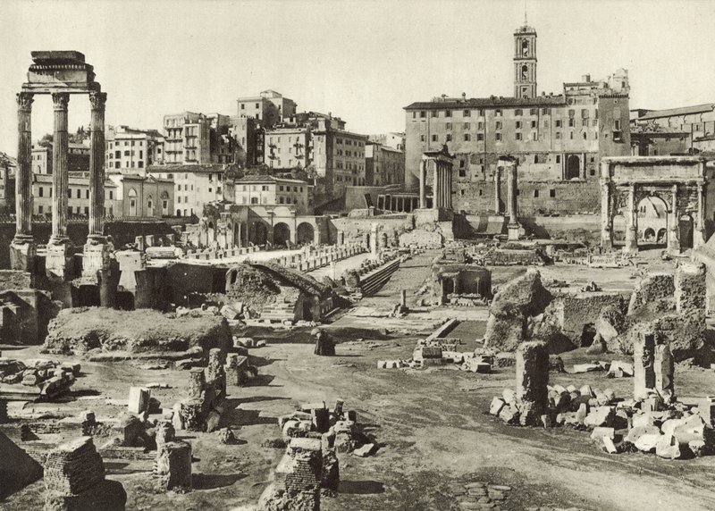 フォロロマーノとバシリカジュリア 作： イタリアの写真家