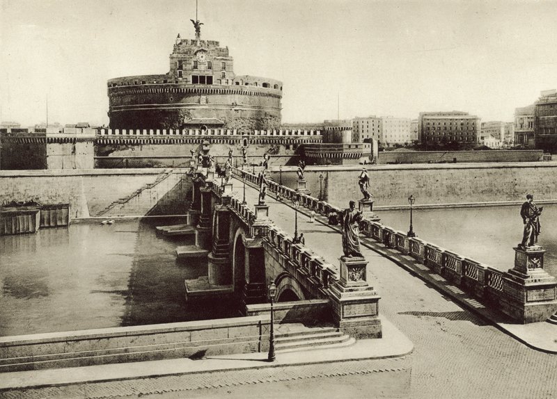 聖アンジェロ城と橋 作： イタリアの写真家