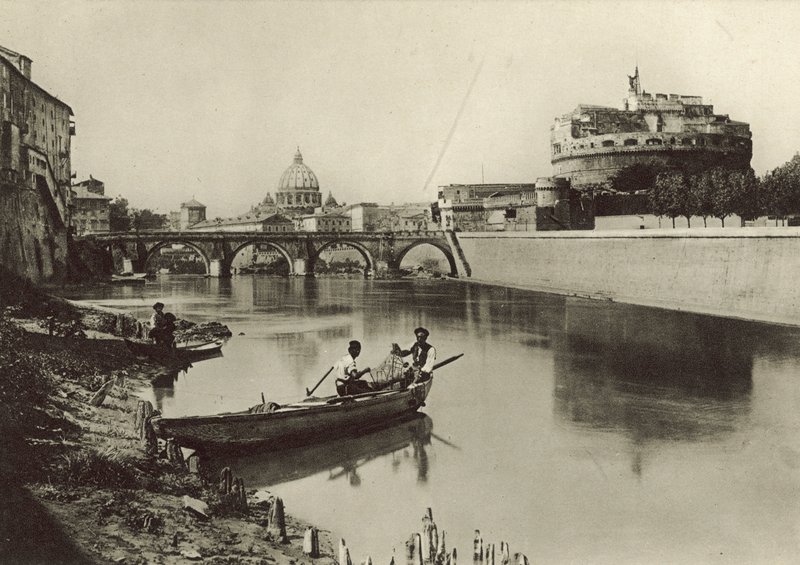 聖アンジェロ城と橋 作： イタリアの写真家
