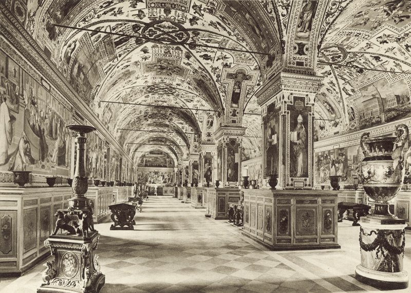 バチカン図書館、イストホール 作： イタリアの写真家