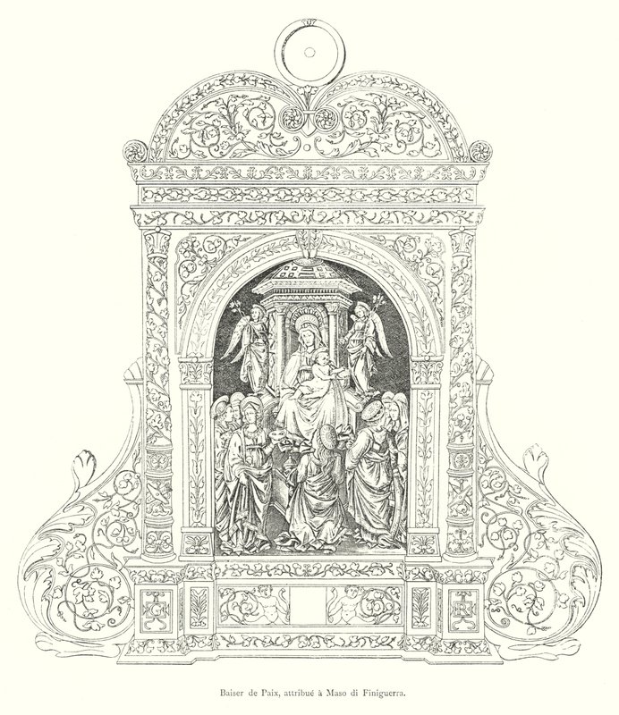 マソ・ディ・フィニゲラの作品とされる「ベイス・ド・ペイ」（彫刻作品 作： イタリア語学校