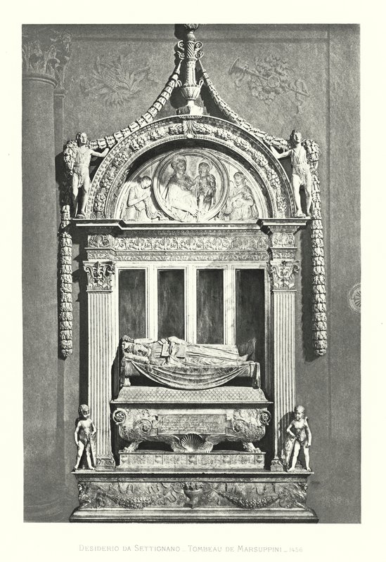 Desiderio da Settignano, Tombeau de Marsuppini 作： イタリア語学校