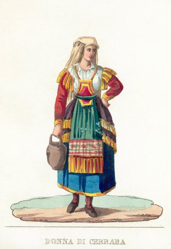 Donna Di Cerbara（彩色済み彫刻 作： イタリア語学校