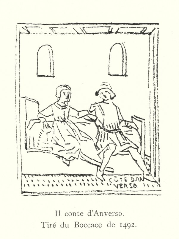 1492年のボッカッチョの版画「Il conte d