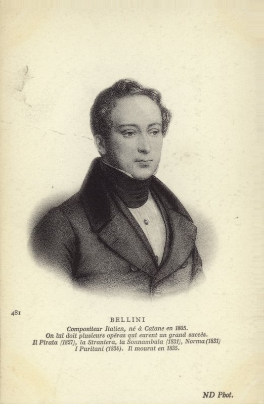 ヴィンチェンツォベリーニ、イタリアのオペラ作曲家（1801-1835） 作： イタリア語学校