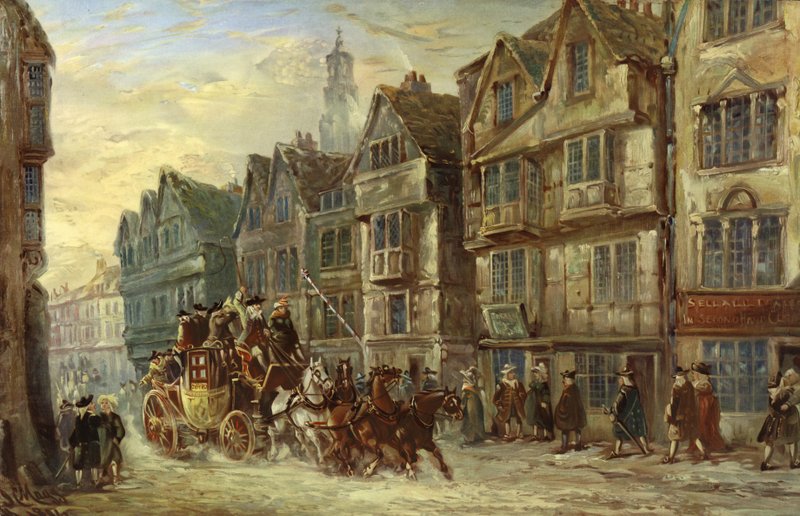 Wych Street、Strand、ロンドン、Days of Hogarth 作： JCマグ