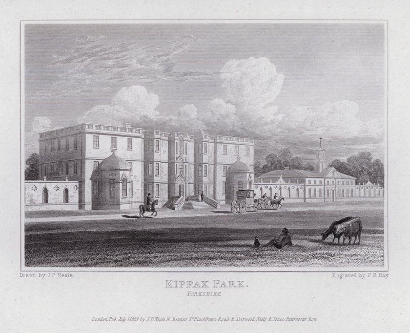 Kippax Park, Yorkshire (Engraving) 作： ジョンプレストンニール