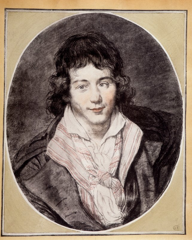 フランスの画家ジャック=ルイ・ダヴィッドが描いた肖像画の複製画 Jacques_Louis_David_-_Self-