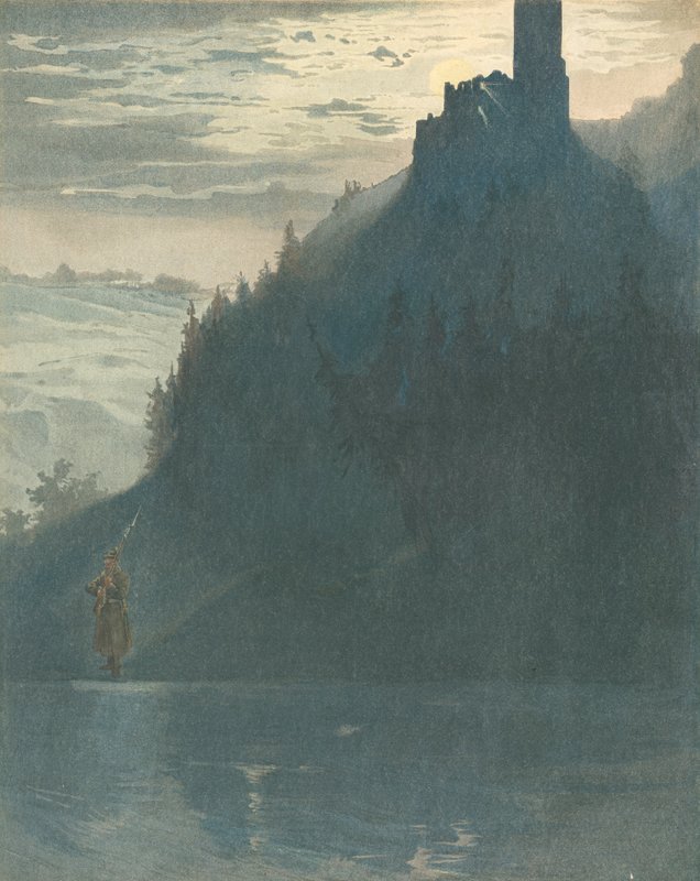 ドイツ-花輪に身を任せて 作： Jacques Marie Gaston Onfray de Breville（仕事）