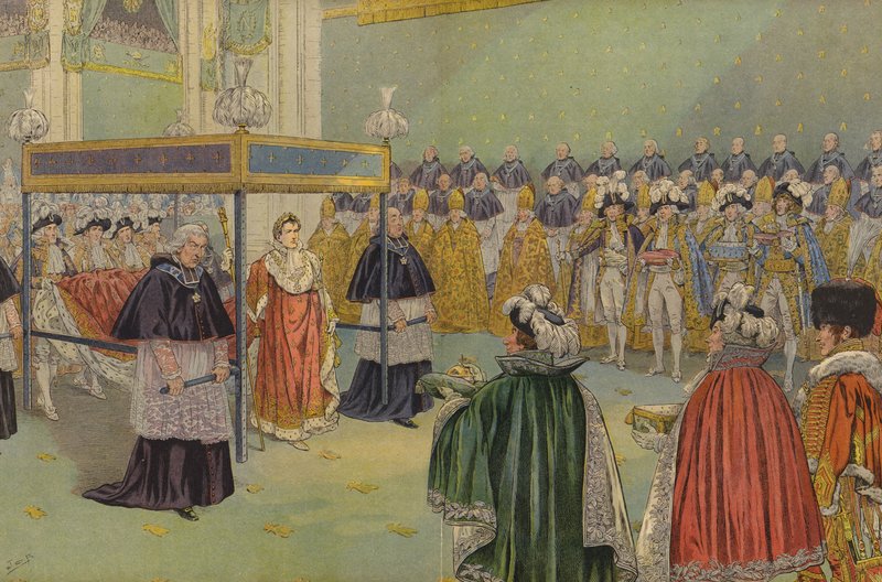 パリでの戴冠式でナポレオンボナパルトに贈られた贈り物 作： Jacques Marie Gaston Onfray de Breville（仕事）