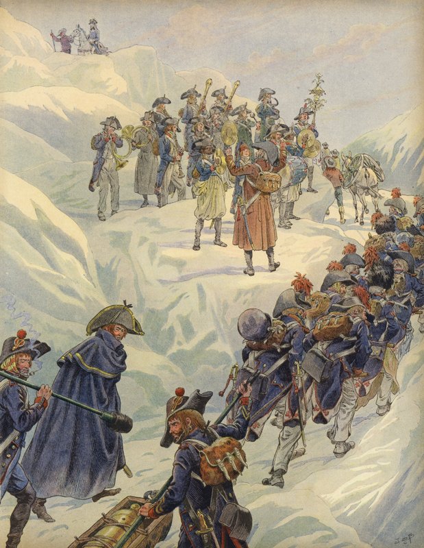 セントバーナードの通路 作： Jacques Marie Gaston Onfray de Breville（仕事）